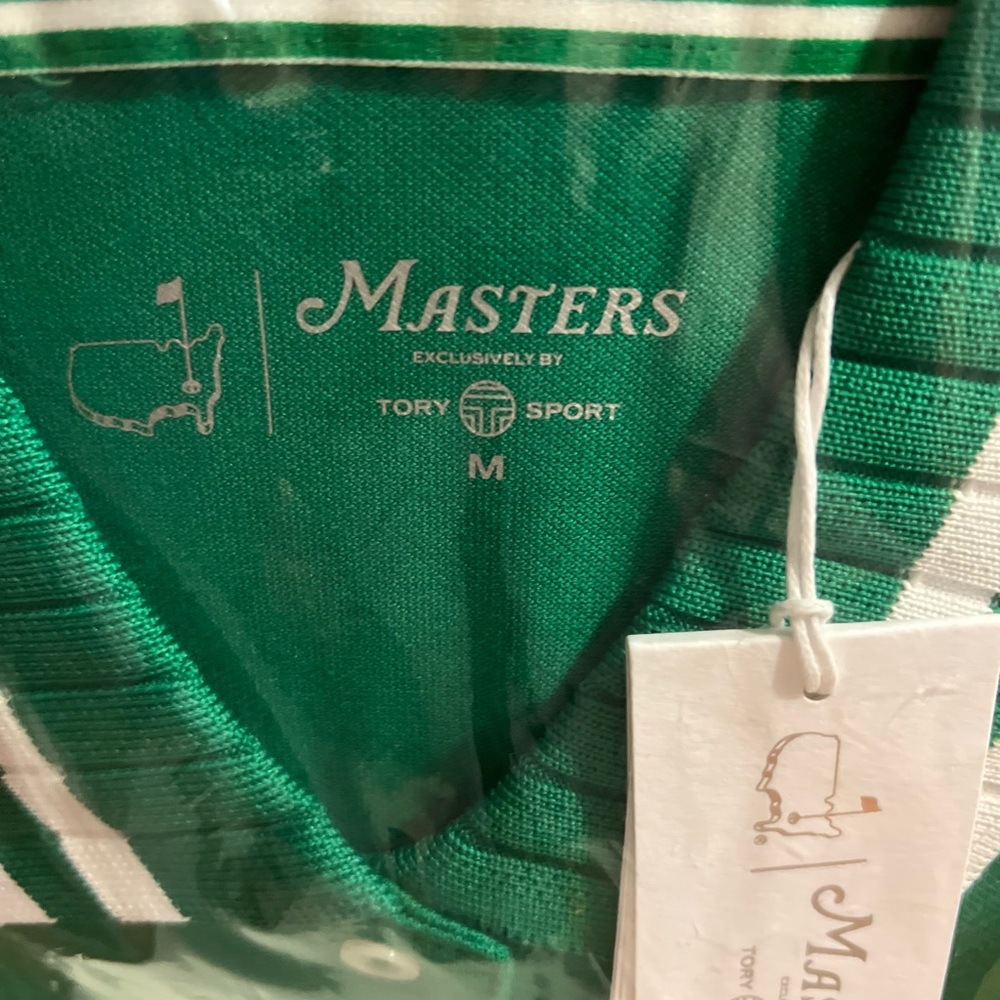 ⛳️ Rare! Never Worn, Tory Burch for Masters Golf Green Short Sleeve Polo - Picture 3 of 5